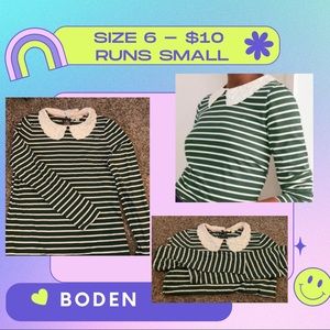 Boden Shirt with Peter Pan Collar